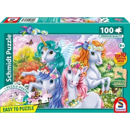 Schmidt, Puzzle PQ Zdjęcie jednorożców, 100 el.