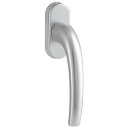 Klamka okienna 1031 F1/srebro trzpień 43 mm