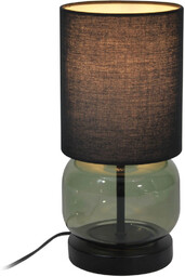 Lampka nocna z abażurem Dorme TB-63748-BL-GR Italux czarny