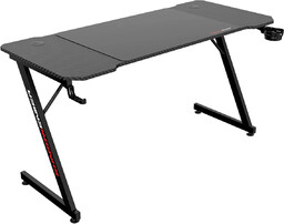 Elior Czarne biurko gamingowe 160 cm - Galla