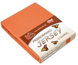 Prześcieradło jersey z gumką 160x200 rude terra P25-160
