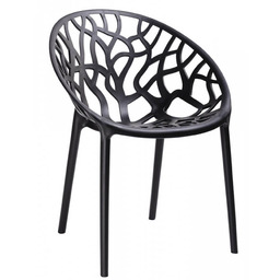 King Home Ażurowe krzesło Koral C1024.BLACK Modesto Design