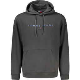 TOMMY HILFIGER MĘSKA CZARNA BLUZA Z ROZPIĘCIEM