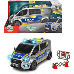Dickie 203715013026 SOS Radiowóz, auto policyjne Ford Transit,