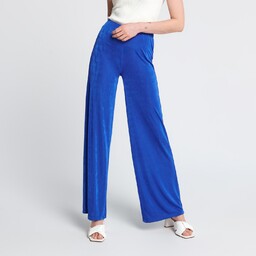 Sinsay - Spodnie wide leg - Niebieski