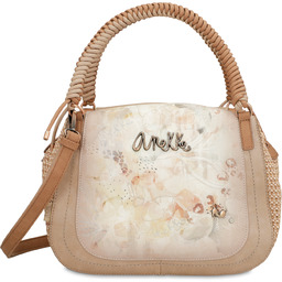 Anekke Beżowa Damska Torebka Stylowy Kuferek Do Ręki