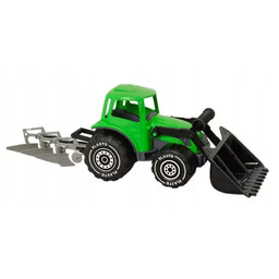 Traktor z ładowaczem i pługiem 52 cm, kolor