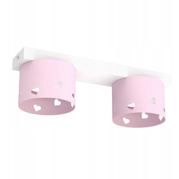 Dziecięca Lampa Plafon Sufitowy Żyrandol Led GX53 Serce