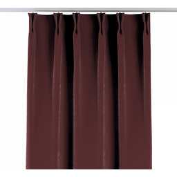 Zasłona na haczykach flex podwójnych, bordowy, Velvet