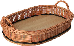 ČistéDřevo Taca wiklinowa owalna z uchwytem