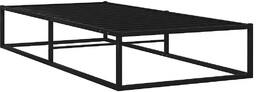 Edinos Czarne Loftowe Łóżko Metalowe 90X200 Cm R3-G83