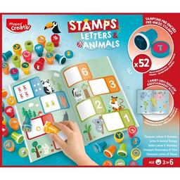 MAPED CREATIV Zestaw kreatywny Kolorowe stempelki Literki
