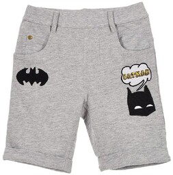 Szare bermudy spodenki chłopięce Batman
