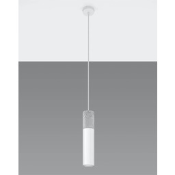 SOLLUX LIGHTING Lampa wisząca BORGIO 1 SL.0647 biały