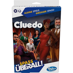 Hasbro Gaming Cluedo kompaktowa, przenośna gra dla 3-6