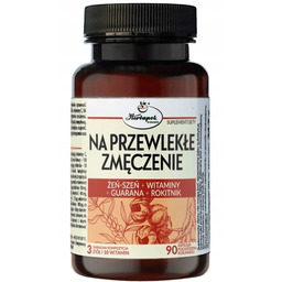 NA PRZEWLEKŁE ZMĘCZENIE 90 kapsułek ŻEŃ-SZEŃ, WITAMINY, GUARANA,