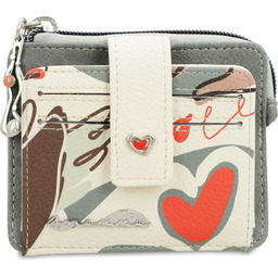 Anekke Szary Mały Damski Portfel Seria Alma