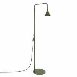 Lampa podłogowa stalowa zielona oliwka 165cm NOX SL.2585