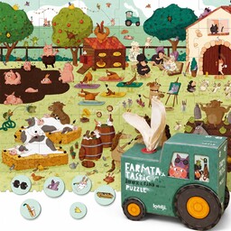 Puzzle obserwacyjne Farma Londji 36 el. gra szukaj