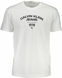 BIAŁY T-SHIRT MĘSKI Z KRÓTKIM RĘKAWEM CALVIN KLEIN