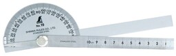Kątomierz 10 cm, fi 90, podwójne ramię, stal