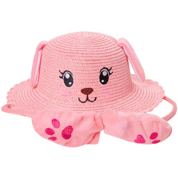 Kapelusz dziecięcy z buźką psa i podnoszonymi uszkami