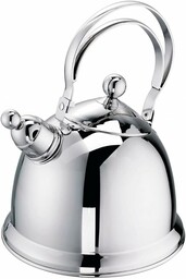 Schulte-Ufer Grace Czajnik z Gwizdkiem, Srebrny, 2,2 l