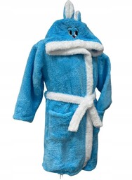 Szlafrok Dziewczęcy chłopięcy dziecięcy z kapturem 3/4 110