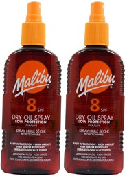 Malibu Dry Oil Spray SPF8 Olejek Brązujący