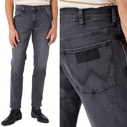 Wrangler RIVER Blackout KLASYCZNE ZWĘŻANE SZARY DżINS SZARE