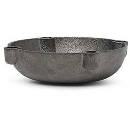 ferm LIVING - Bowl Świecznik Small Black Brass