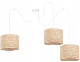 Lampa Sufitowa Wisząca Żyrandol Pająk Abażur Nowoczesna Boho
