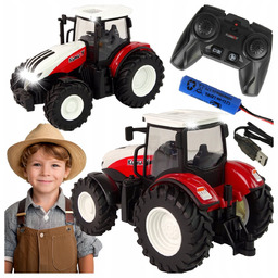 TRAKTOR ZDALNIE STEROWANY CIĄGNIK Z PŁUGIEM PREZENT