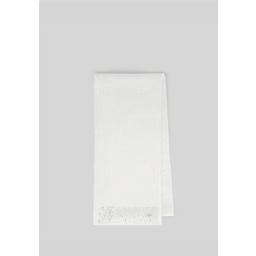 Damski szalik z cyrkoniami ecru