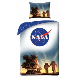 Halantex Pościel bawełniana 140x200 Nasa kosmos kosmonauci rakieta