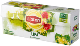Lipton Herbatka ziołowa aromatyzowana lipa z malinami 18g