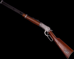 SREBRNA STRZELBA WINCHESTER Z GŁOWĄ BIZONA (K1063-P)