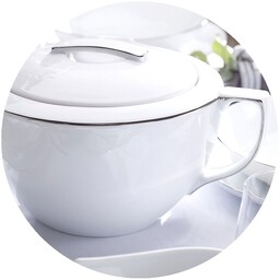 B325 Serwis Obiadowy 12/45 Platynowe City Porcelana Chodzież