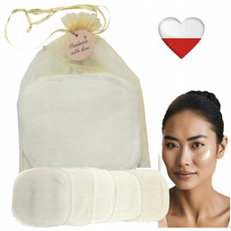 Płatki Kosmetyczne Wielorazowe BAMBUSOWE 5 szt w woreczku