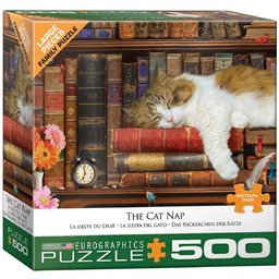 EuroGraphics, puzzle, Śpiący Kot, 500 el.