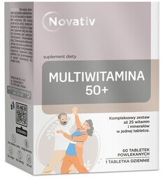 NOVATIV Kompleks witamin i minerałów 50+ (60 tabletek)