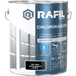 Emalia Chlorokauczukowa czarny 10 l RAFIL