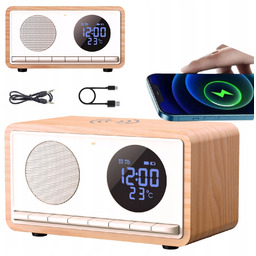Radio Kuchenne Radiobudzik Bluetooth Ładowarka Indukcja Manta Rimini