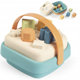 LITTLE SMOBY GREEN SORTER W KOSZYKU BIOPLASTIK UKŁADANKA