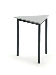 Biurko BORÅS TRIANGEL, 700x700x720 mm, szary laminat, antracyt