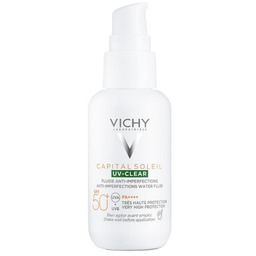 VICHY CAPITAL SOLEIL UV-Clear Fluid przeciw niedoskonałościom SPF50+,