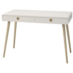 Biurko z szufladami białe mat 114 cm Softline