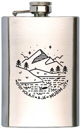Bohemia Gifts Piersiówka na alkohol - Ryby wołają,