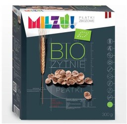 PŁATKI ŻYTNIO-OWSIANE BEZ CUKRU BIO 300 G MILZU