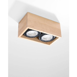 SOLLUX LIGHTING Lampa sufitowa QUATRO 2 SL.0916 naturalne